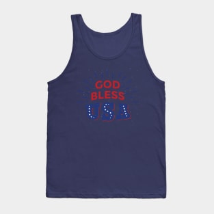 God bless USA T-shirt Tank Top